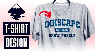 Arch Text To Make A Classic T Shirt Design in Inkscape