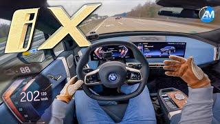 NEW BMW iX 50 523hp  Fast Autobahn Range️  by Automann in 4K