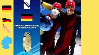 Johannes Lochner and Florian Bauer Germany are the #Bobsleigh - 2-man #Silver medallists