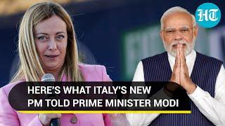 Will cooperate  Italys new PM Giorgia Meloni responds to PM Modis congratulatory message