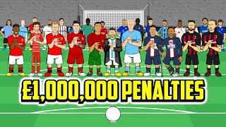 LAST FOOTBALLER TO MISS A PENALTY WINS £1000000 Feat Ronaldo Messi Neymar Mbappe Haaland +more