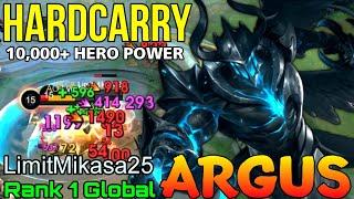 HardCarry Argus 10000+ Hero Power - Top 1 Global Argus by LimitMikasa25 - MLBB