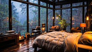 Rain Sounds for Sleeping  Natural Sounds of Rain and Thunder for Deep Sleep Goodbye Stress Relax