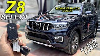 NEW 2024 SCORPIO-N Z8 SELECT MIDNIGHT BLACK  NEW COLOR OF SCORPIO-N  SCORPIO-N Z8 SELECT DIESEL MT