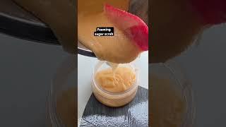 Making a diy foaming sugar scrub #youtubechamps #100shorts2024 #skincareshorts