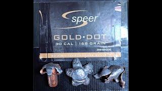 30 Cal 168gr Gold-Dot 300 PRC 30-06 and 300 AACBlackout 10% gelatin test. Good for hunting???