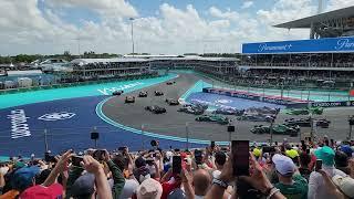 2024 F1 Miami Grand Prix - Turn 1 - First Lap - May 5th 2024