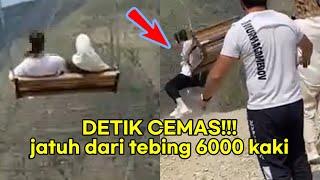 Detik Cemas Jatuh Dari Buaian Gantung  Di Tebing Tinggi 6000 Kaki