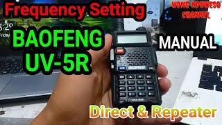 Baofeng UV-5R Frequency Setting