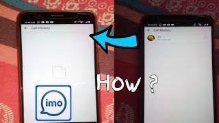 How To Delete My IMO Call History  Trending Tech Zone