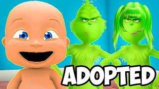 Baby Adopted By GRINCH FAMILY