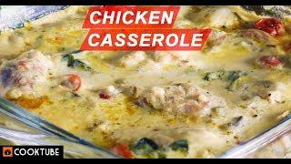 Easy Chicken Casserole Recipe  How To Make Chicken Casserole  Chicken In White Sauce