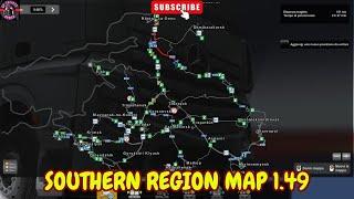 EURO TRUCK SIMULATOR 2 SOUTHERN REGION MAP 1.49