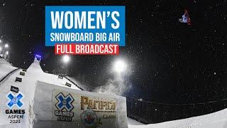 Pacifico Women’s Snowboard Big Air FULL COMPETITION  X Games Aspen 2023