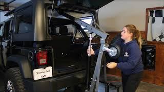 New all in one Jeep Wrangler Top and Door removal  Lift  Hoist and storage device