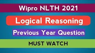 Wipro NLTH 2021  Logical Reasoning  Previous Year Solved  The Coding Bytes