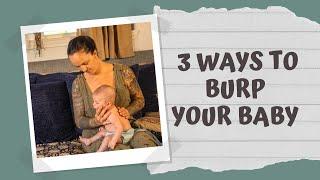 How to Burp a Baby 3 Different Ways