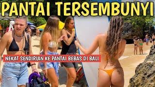 NEKAT KE PANTAI TERSEMBUNYI DI BALI TERNYATA FULL TURIS ASING Pantai Padang Padang Bali