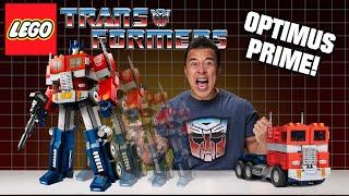 LEGO TRANSFORMERS LEGO OPTIMUS PRIME - Set 10302 Unboxing Speed Build & Review