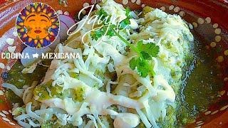 Enchiladas Verdes de Pollo