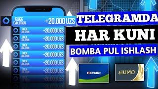 Telegram orqali kunlik 100ming som  internetda sarmoyasiz pul ishlash