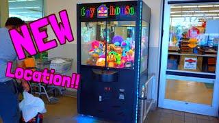 My NEW Claw Machine On Location$$$