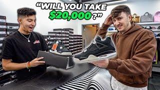 Trying To Sell $20000 Eminem Jordan 4s To Sneaker Stores...
