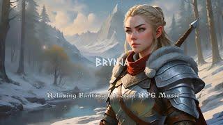 Brynja - Fantasy RPG Relaxing Music & Winter River ASMR Ambience  Ethereal Sleep & Study Music