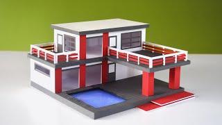 Wow  Easily make a beautiful modern house with sun board & some color papers