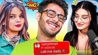 Carryminati roasted beautiful girl streamers 