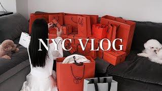 NYC VLOG  Luxury Unboxing  Hermes Chanel Rolex  Gift for Mother-in-Law  Steak house in NYC