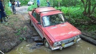 Кто останется в живых? Тазы и кроссоверы против крутого ручья  Off-road.