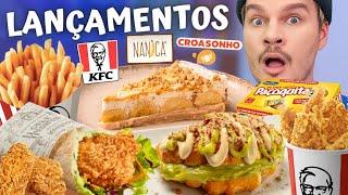 LANÇAMENTOS DE FAST FOODS  KFC CROASSONHO NANICA - Vale a pena?