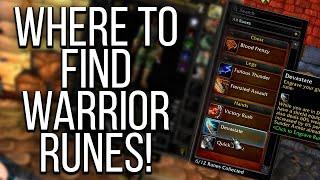 5 Starter Warrior Runes & How to Get Them  WoW Classic Season of Discovery