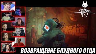 Реакция Летсплейщиков на Встречу Отца и Сына в Stray