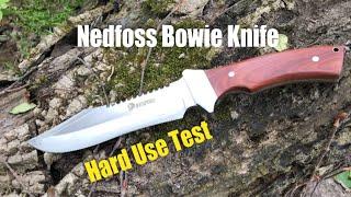 Bowie Knife - NedFoss Fixed Blade HuntingBushcraft Knife - Extremely Sturdy and Sharp