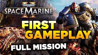 SPACE MARINE 2 - HIVE CITY XENOS INVASION  - FIRST GAMEPLAY 4K  Warhammer 40000