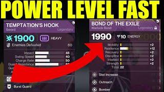 The fastest way to level up in the final shape  Destiny 2 Power level to 2000 in 10 minutes