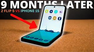 Z FLIP 5 9 MONTHS LATER VS IPHONE 15 FULL REVIEW