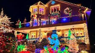 ⁴ᴷ Dyker Heights Christmas Lights 2021 in Brooklyn New York City 