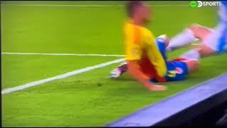 lesión de Messi en el tobillo frente a colombia. cámara lenta.