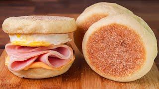 How to Make English Muffins  Perfect Homemade McMuffins  Recipe