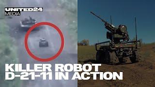 Ukrainian New Weapons. Ground Vehicle D-21-11 Killer Robot MedEvac and Frontline Delivery System