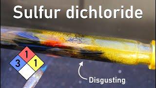 Synthesizing Sulfur Dichloride A Noxious Liquid That You DONT WANT  Thionyl Chloride Part 1