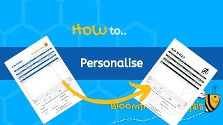 How to  Personalise  Free template  Google Sheets