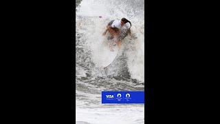 Team Visa Athlete Caroline Marks wins Gold in surfing.