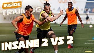 SPECTACULAR 2 vs 2 in REAL MADRID training