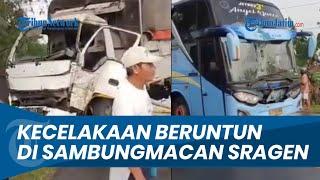 Detik-detik Kecelakaan Beruntun di Sambungmacan Sragen Seorang Pelajar Tewas