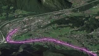 Create  a animated travel route video using google earth studio and after effects