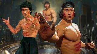 Enter The Dragon Bruce Lee Skin Mod For Liu Kang in Mortal Kombat 11